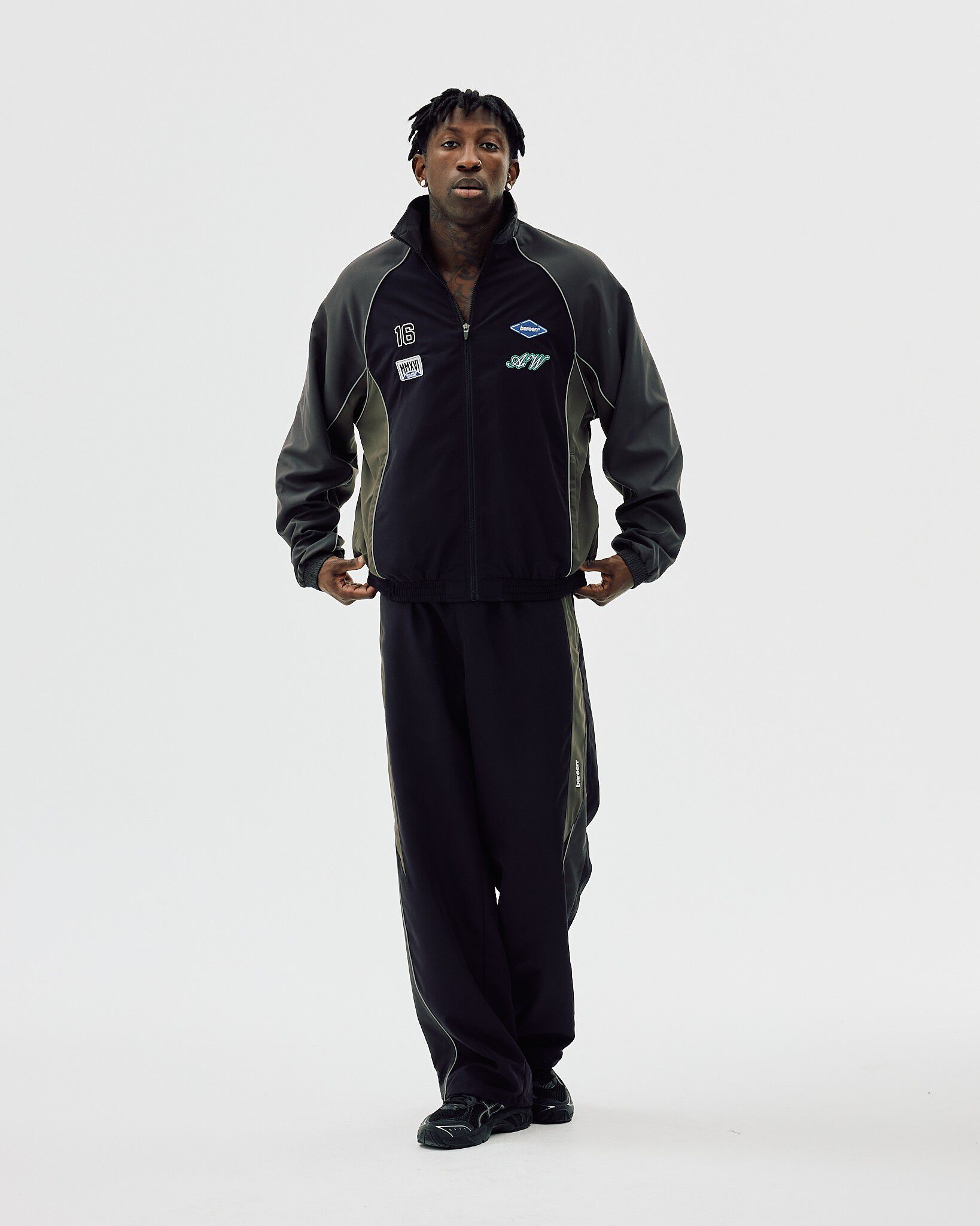 Oversized Track Jacket - Two-Tone