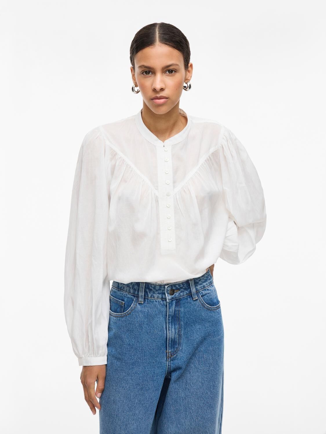 ROUSALLY L/S CHINA COLLAR SHIRT