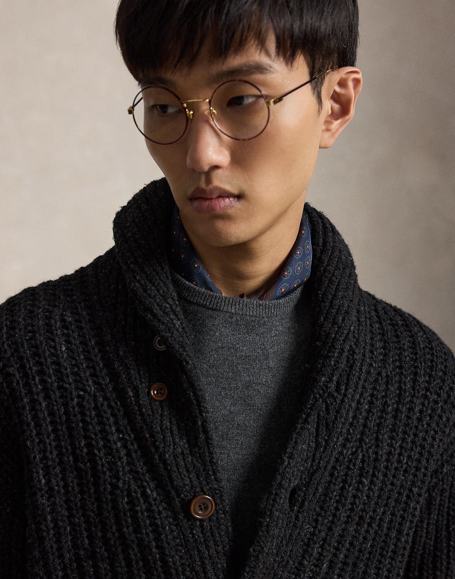 WOOL BLEND-SWEATER-CARDIGAN