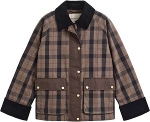CHECKED WAXED JACKET