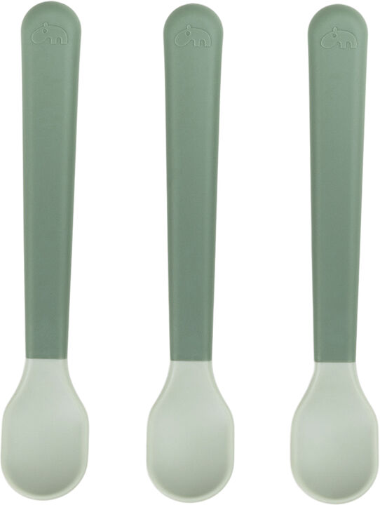 Foodie easy-grip babyske 3-pak Grøn