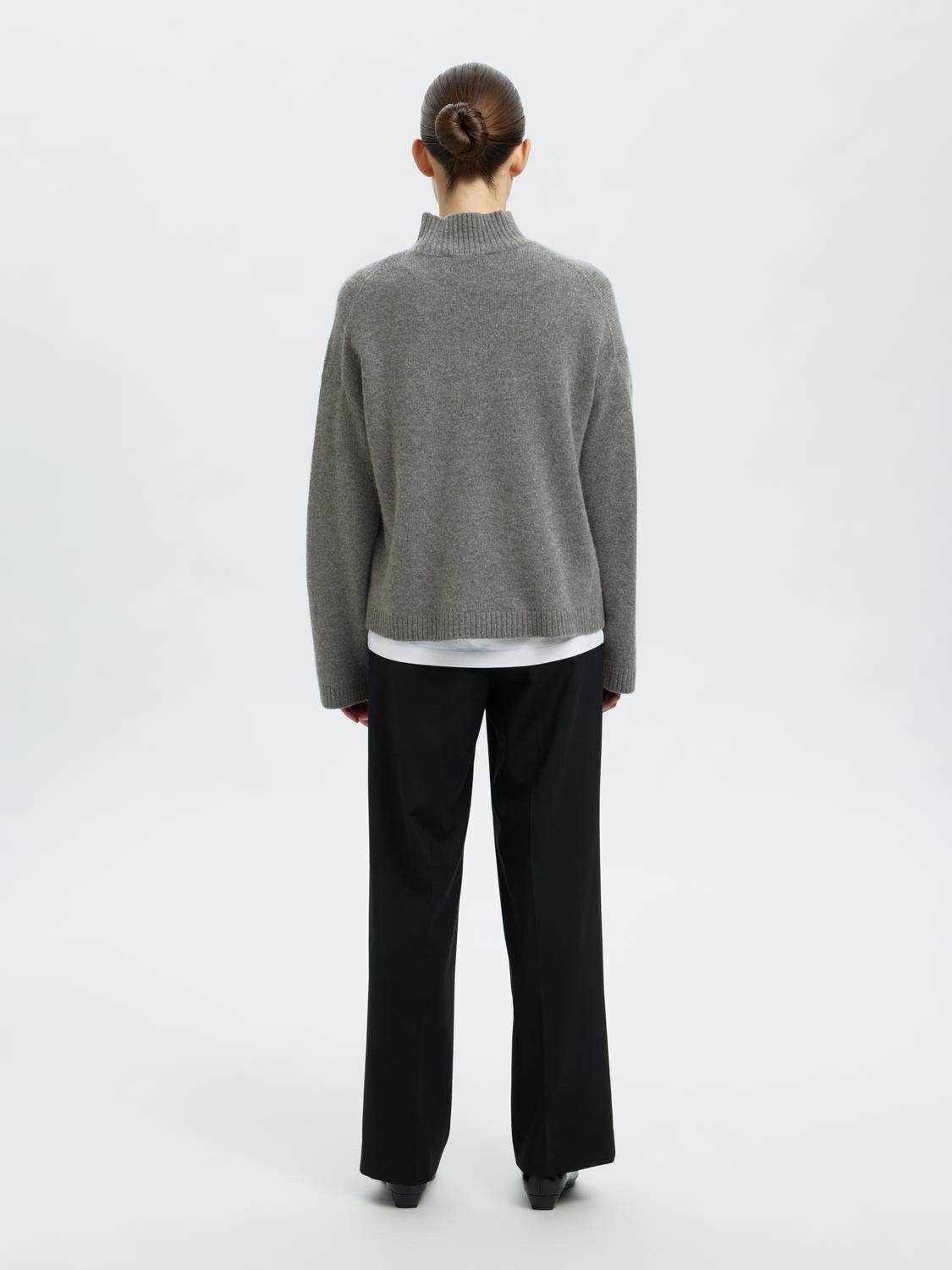 Slfcille Cashmere Blend High Neck Noos
