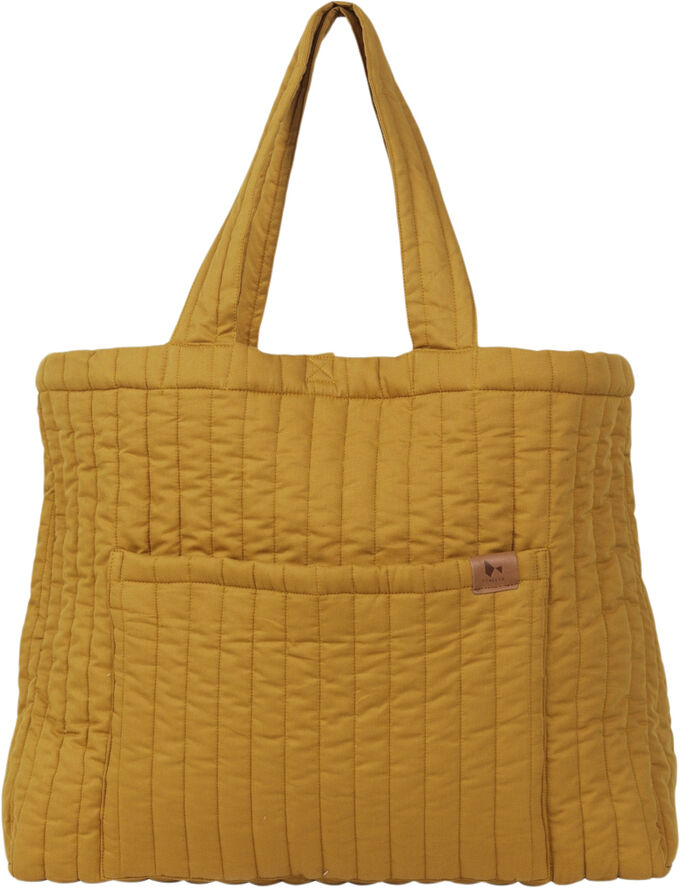 Quilted tote bag - Ochre