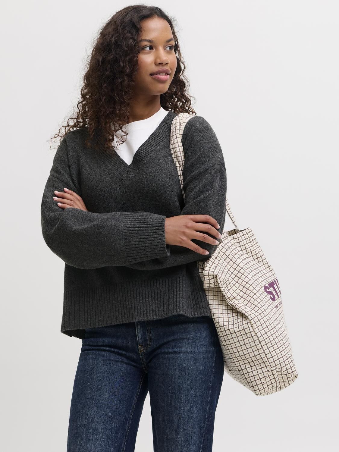 Jxelsa V-Neck Knit Sn