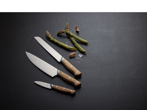 Knivsett Foresta 3 deler Eik/Rustfritt stål