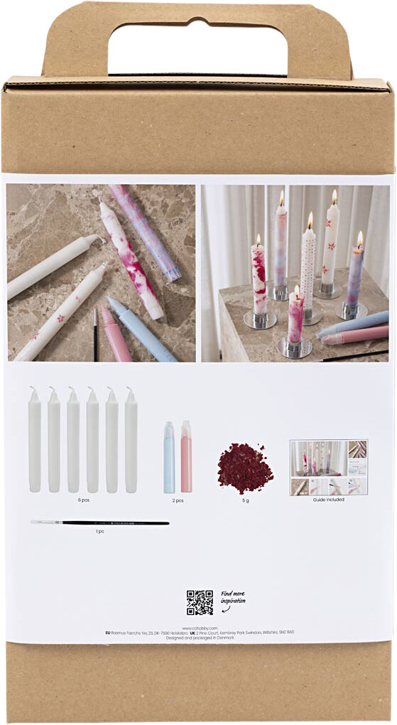 DIY Kit Lysdekoration, Dekorerede kronelys