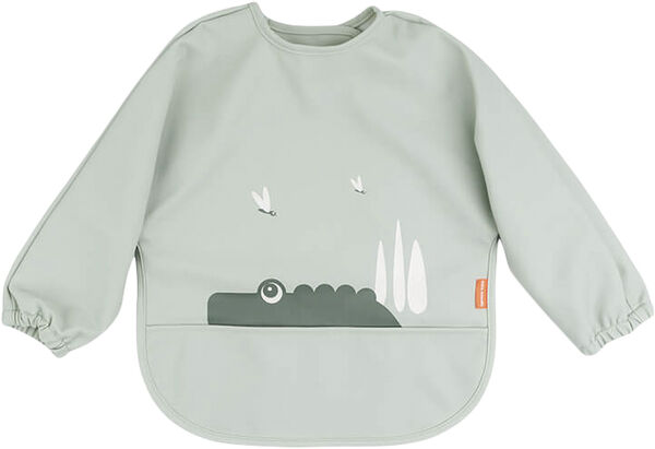 Hagesmæk m/ærmer og lomme Croco Grøn