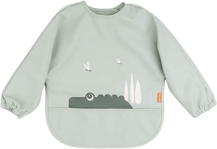 Hagesmæk m/ærmer og lomme Croco Grøn