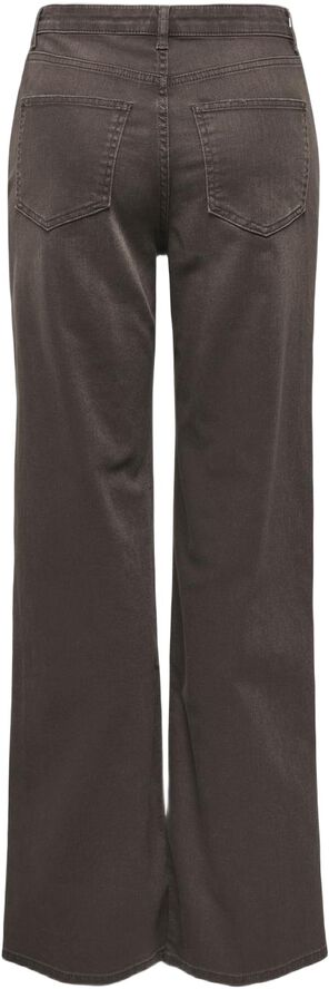 ONLJUICY HW WIDE LEG BROWN DOT DNM