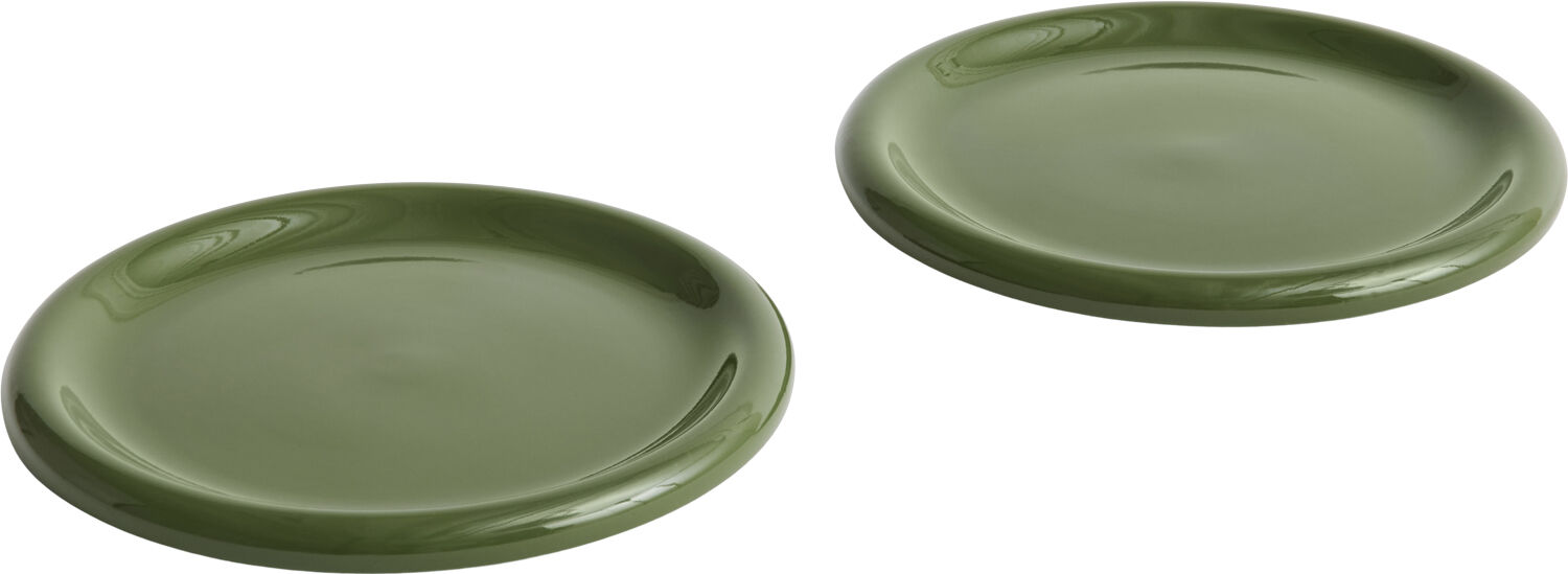 Barro Plate-Set of 2-&Oslash;24-Green