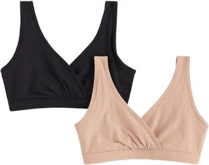 Soft nursing bra in cotton blend wi