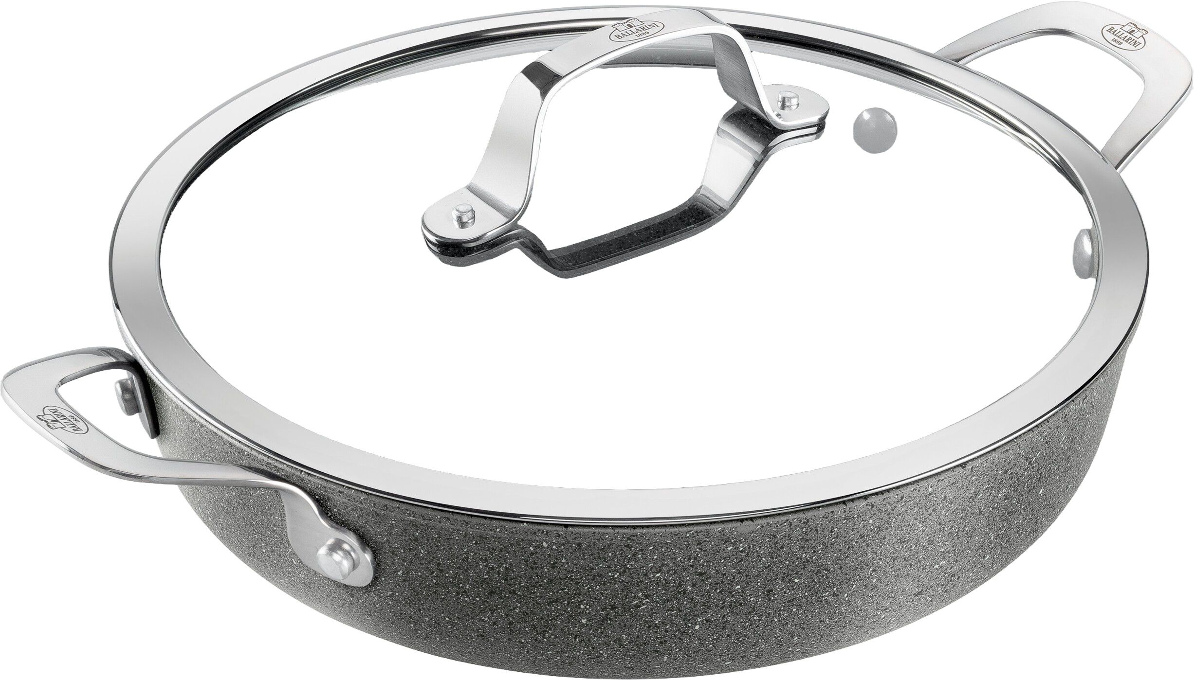Salina Ceramic Serveringspande Med l&aring;g, 28 cm, Aluminium, Ti