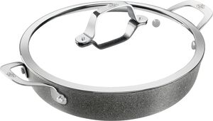 Salina Ceramic Serveringspande Med l&aring;g, 28 cm, Aluminium, Ti