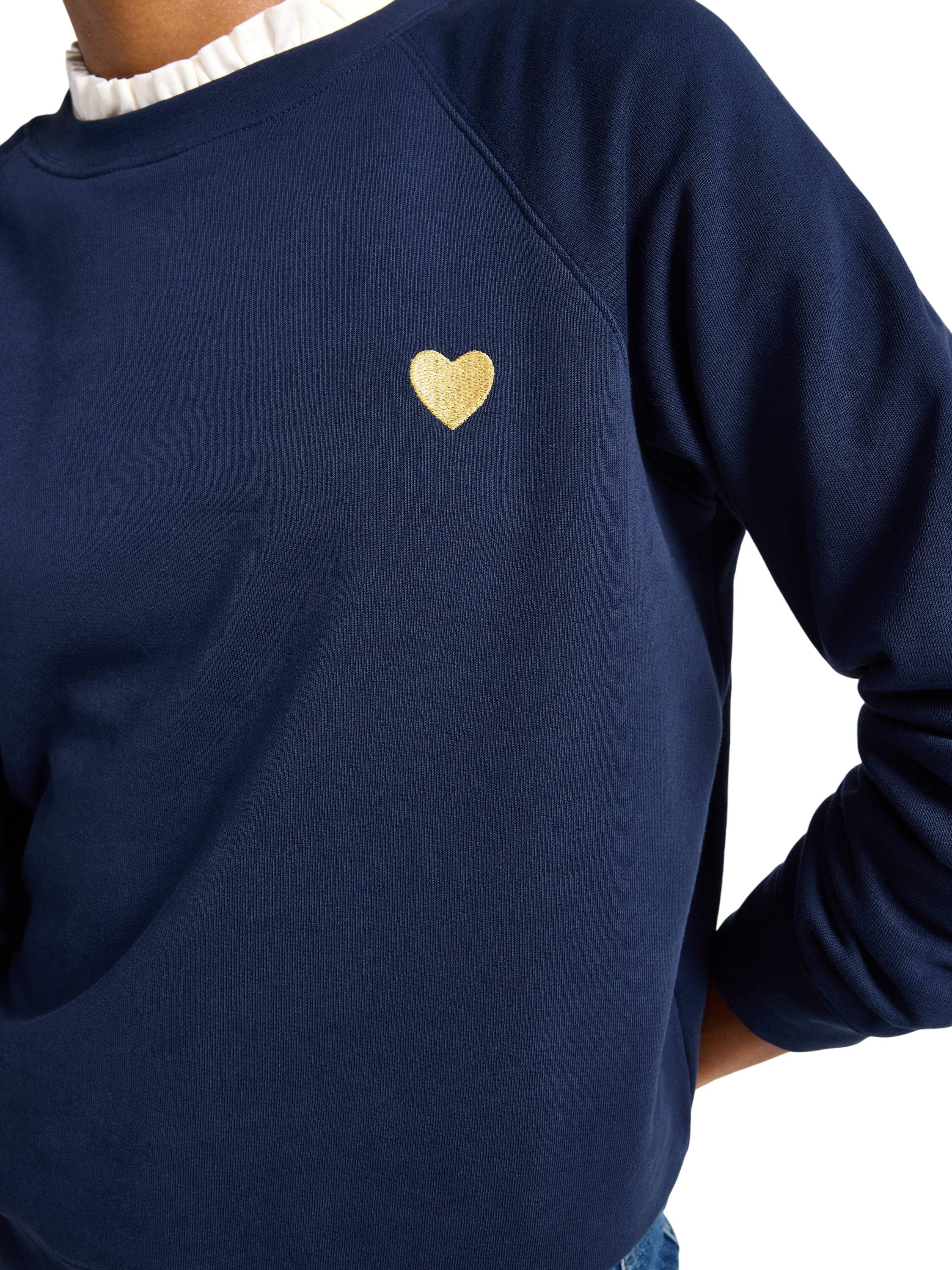 Sweatshirt i mjuk bomull med avslap