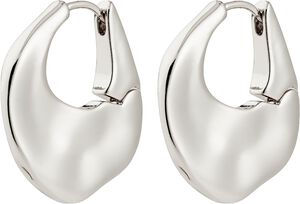 SENSE hoop øreringe sølvbelagt