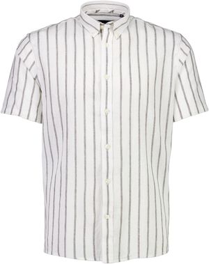 Striped cotton/linen shirt S/S