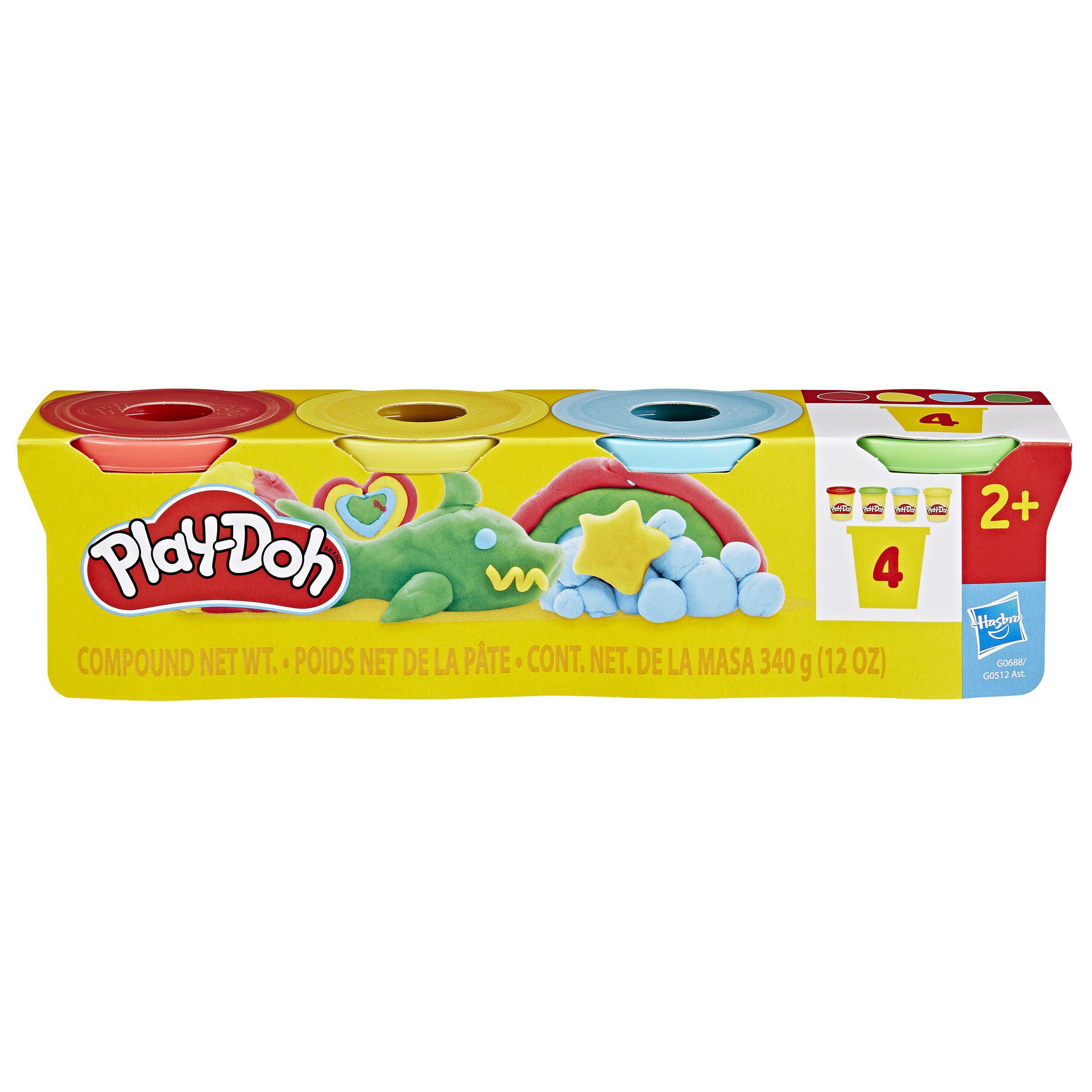 PlayDoh 4 Pack 340 g - Cl