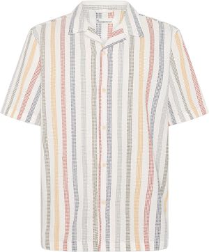 Relaxed stripe short sleeve shirt