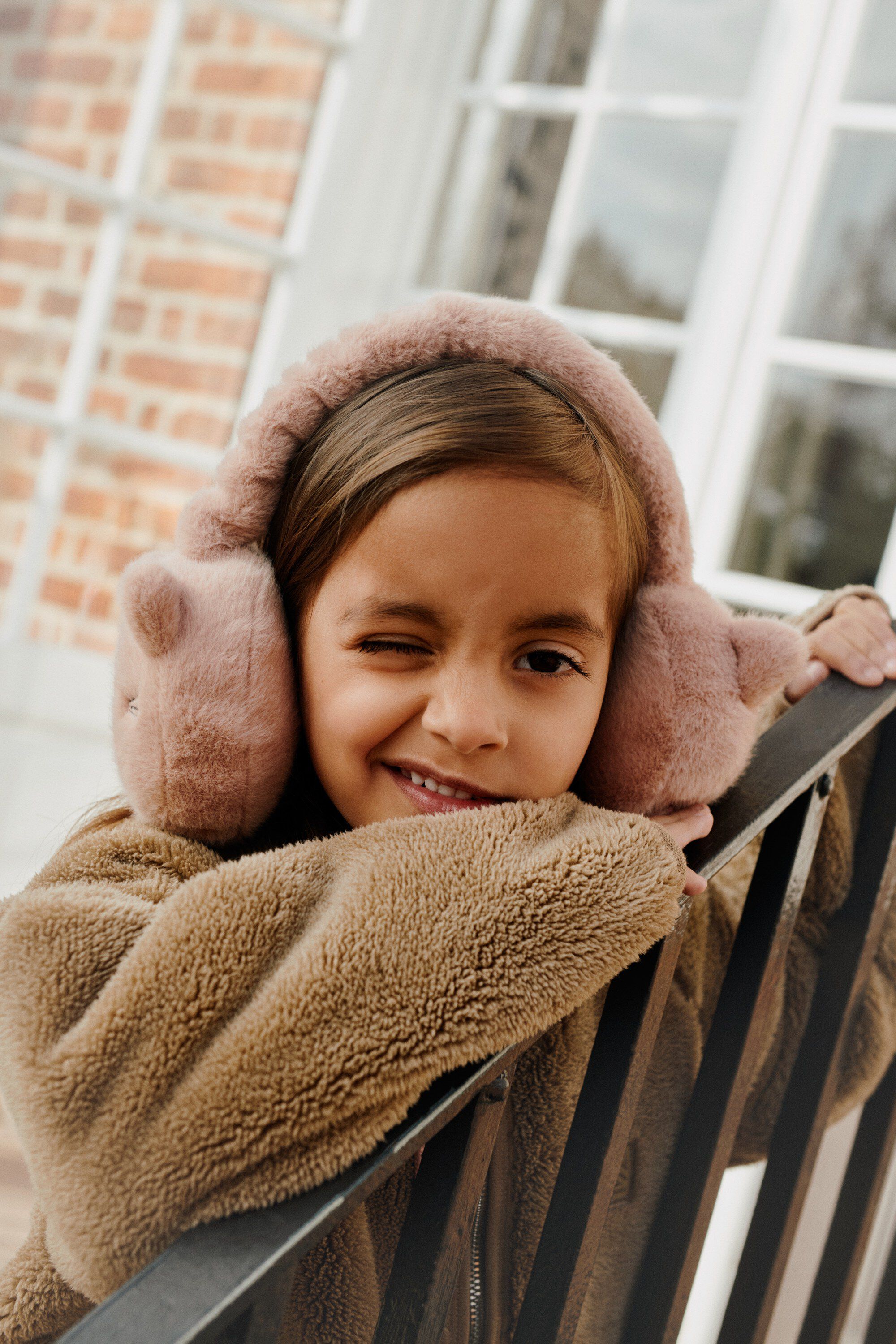 Timothy Plush Cat Ear Warmers Pale