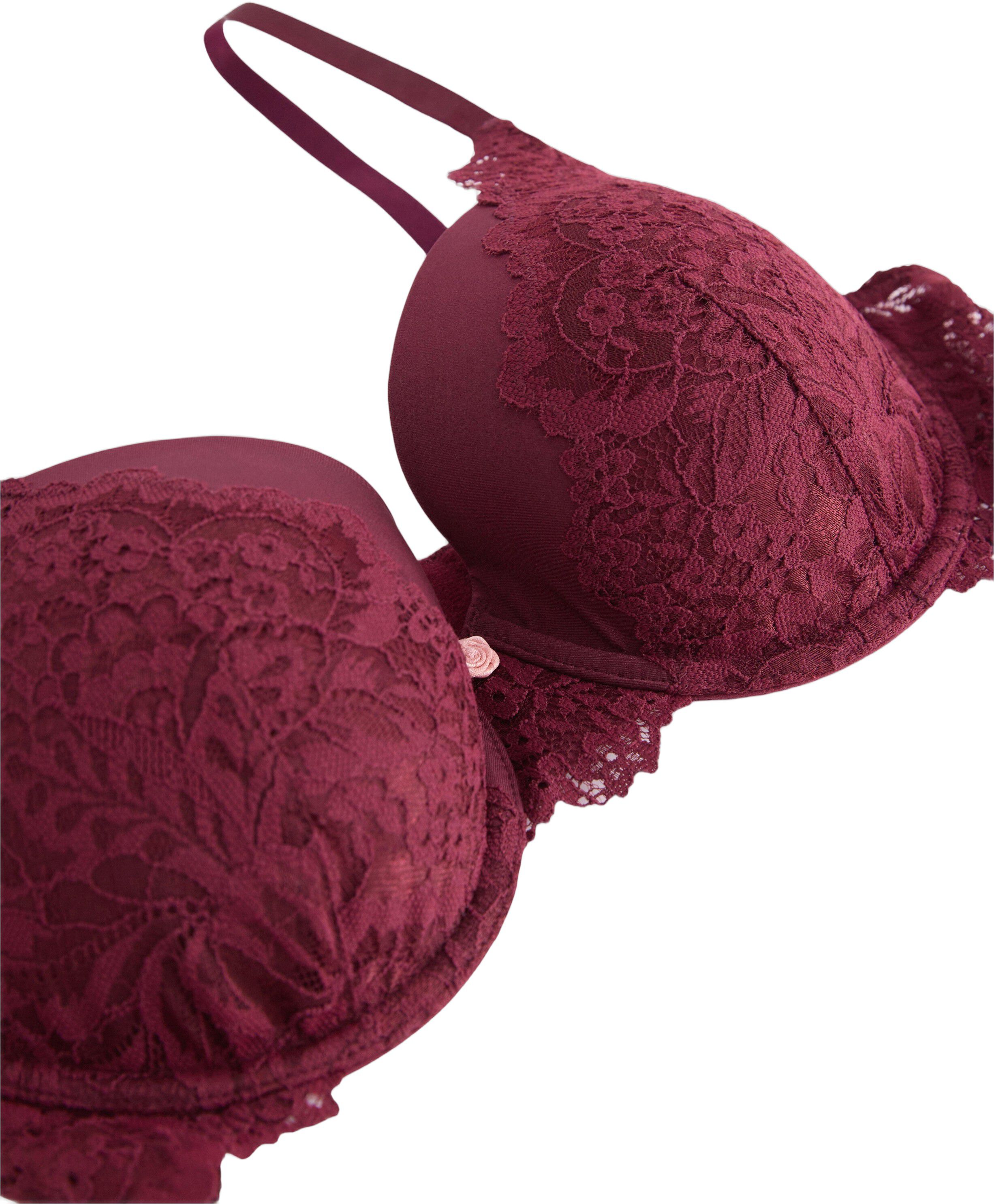 T-shirt-bh med blonde og mesh.