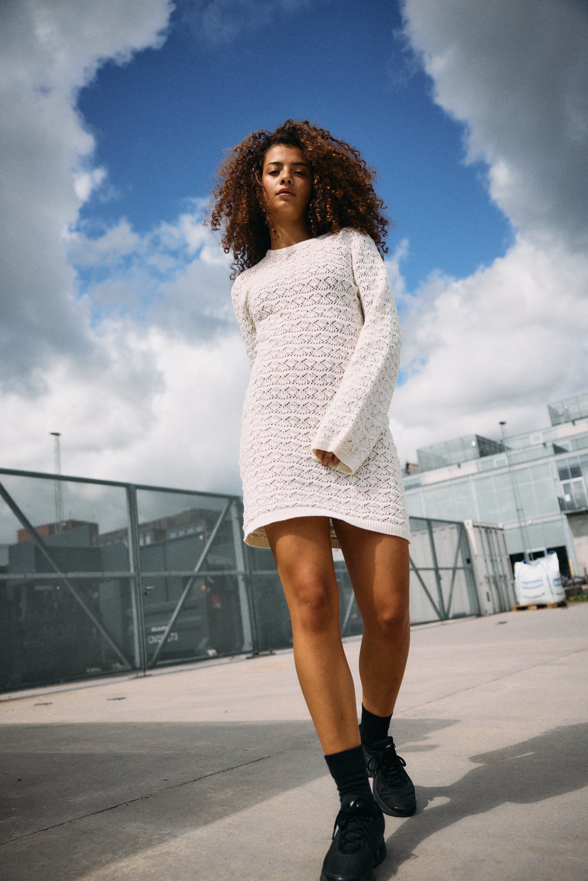 Nmlaika L/S Flared Sleeve Knit Dress Fwd