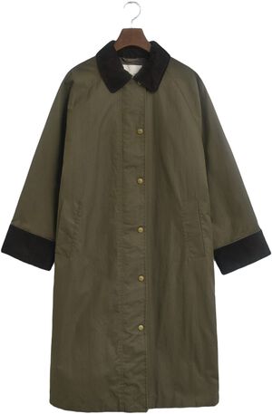WAXED COTTON RELAXED CAR COAT