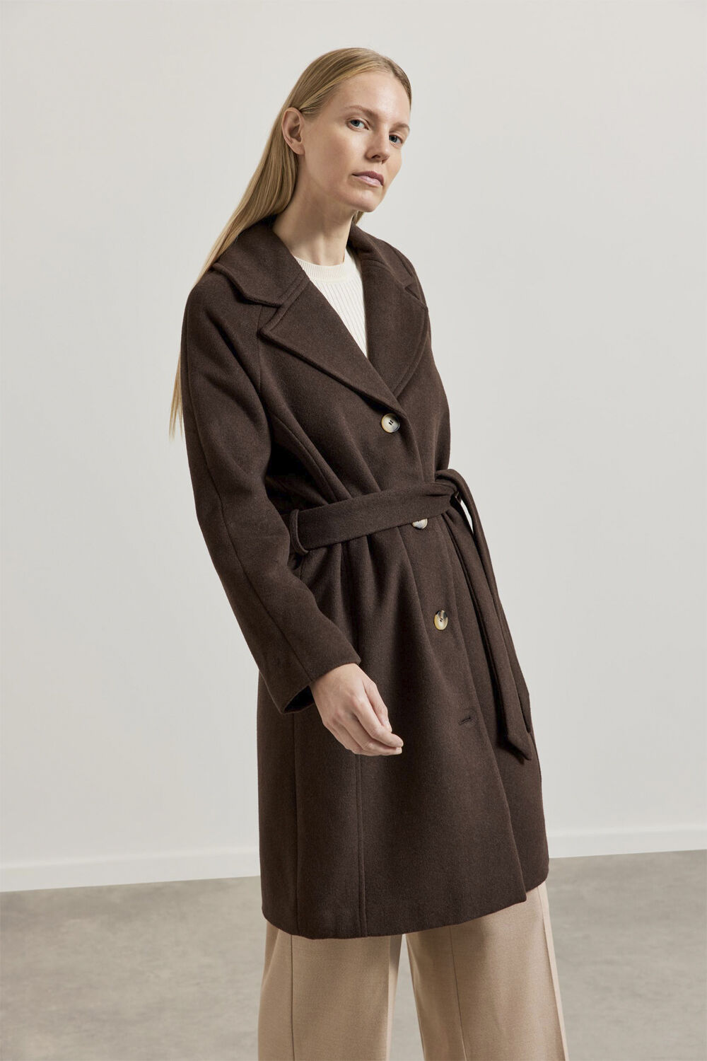 SLFLYDIA NEW RIB LS KNIT O-NECK B