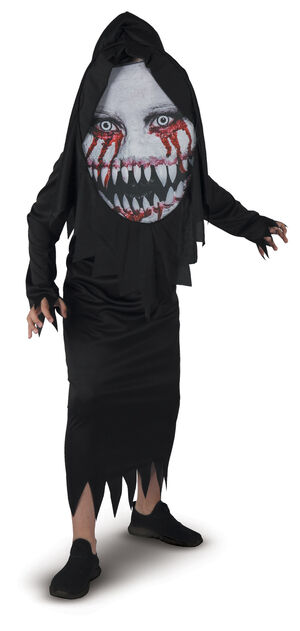Demondrakt med stor maske Velg mellom str 140 og 160 cm