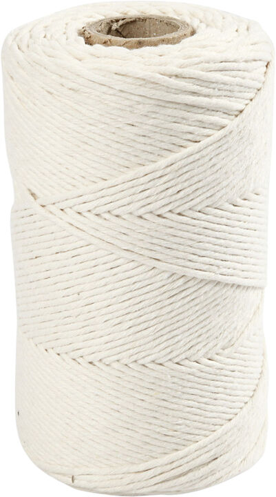 Macramé snor, L: 198 m, diam. 2 mm.
