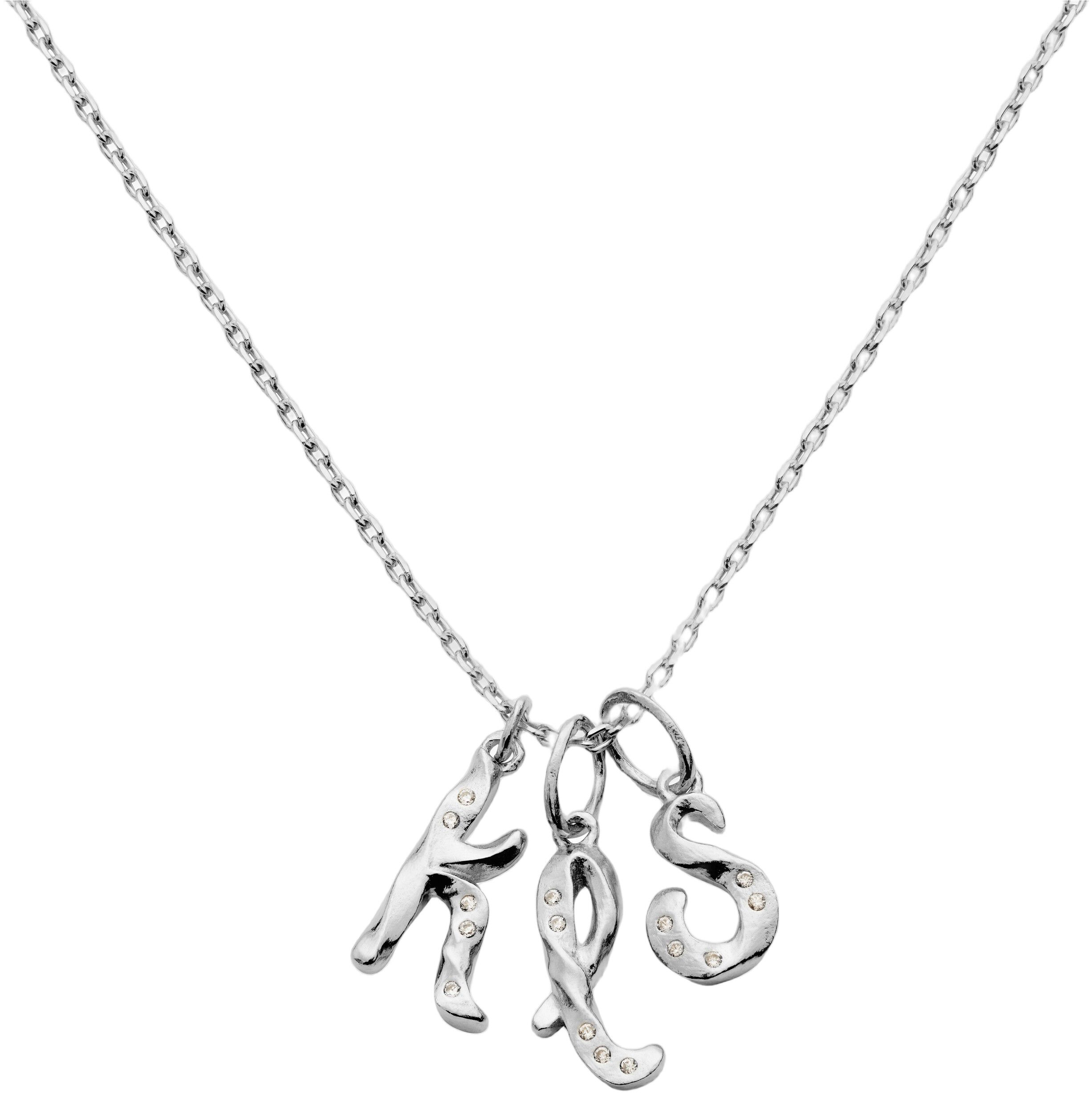 Alphabet Pendant Silver