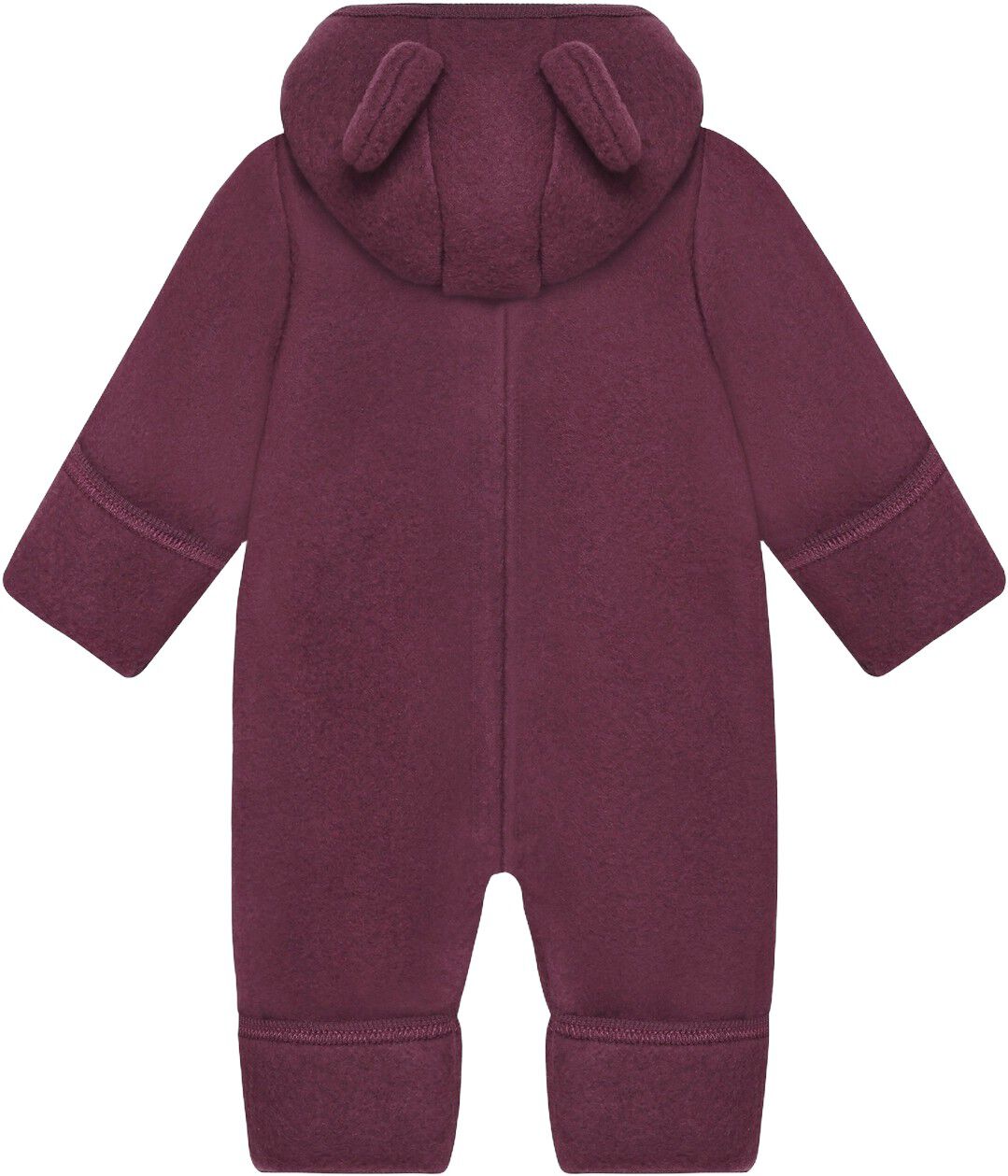 Pram Suit Ears Wool Fleece