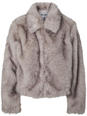 PCJILLA SHORT FLUFFY JACKET BC