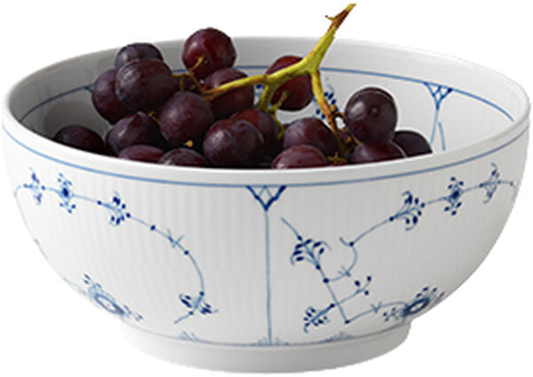 Musselmalet riflet 180 cl. skål