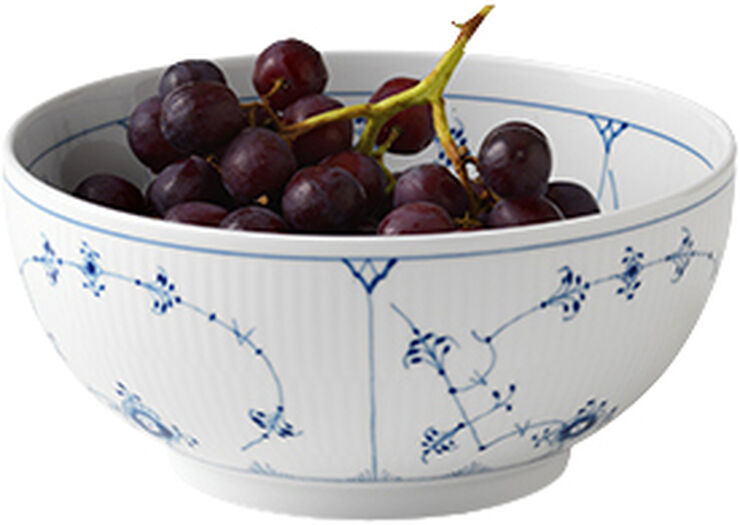 Musselmalet riflet 180 cl. skål