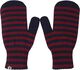 Danicebird Wool Mittens Dk Merlot/Dk Navy