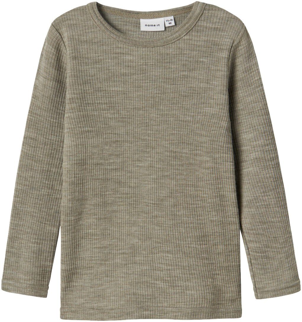 NMNWAX WOOL RIB LS TOP NOOS