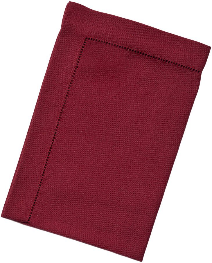 Langkilde & Søn 6 stk. Røde servietter med hulsøm - 50 x 50cm | Magasin.no