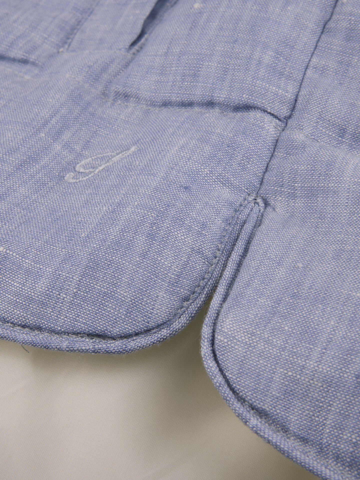 Vest Buttoned Padded Linen M&eacute;lange