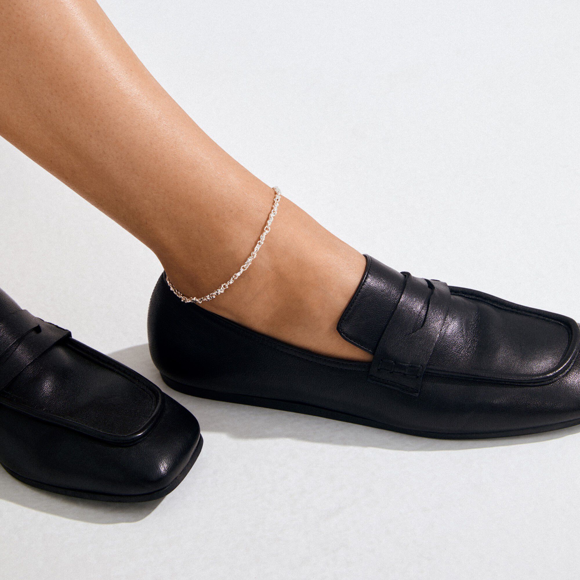 NOVA ankle chain silver-plated