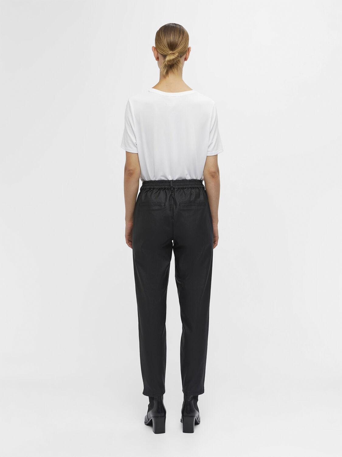 OBJBELLE LISA COATED PANT NOOS
