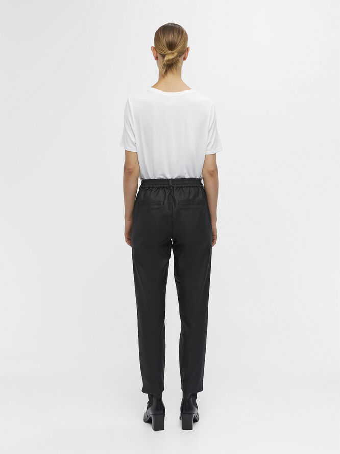 OBJBELLE LISA COATED PANT NOOS
