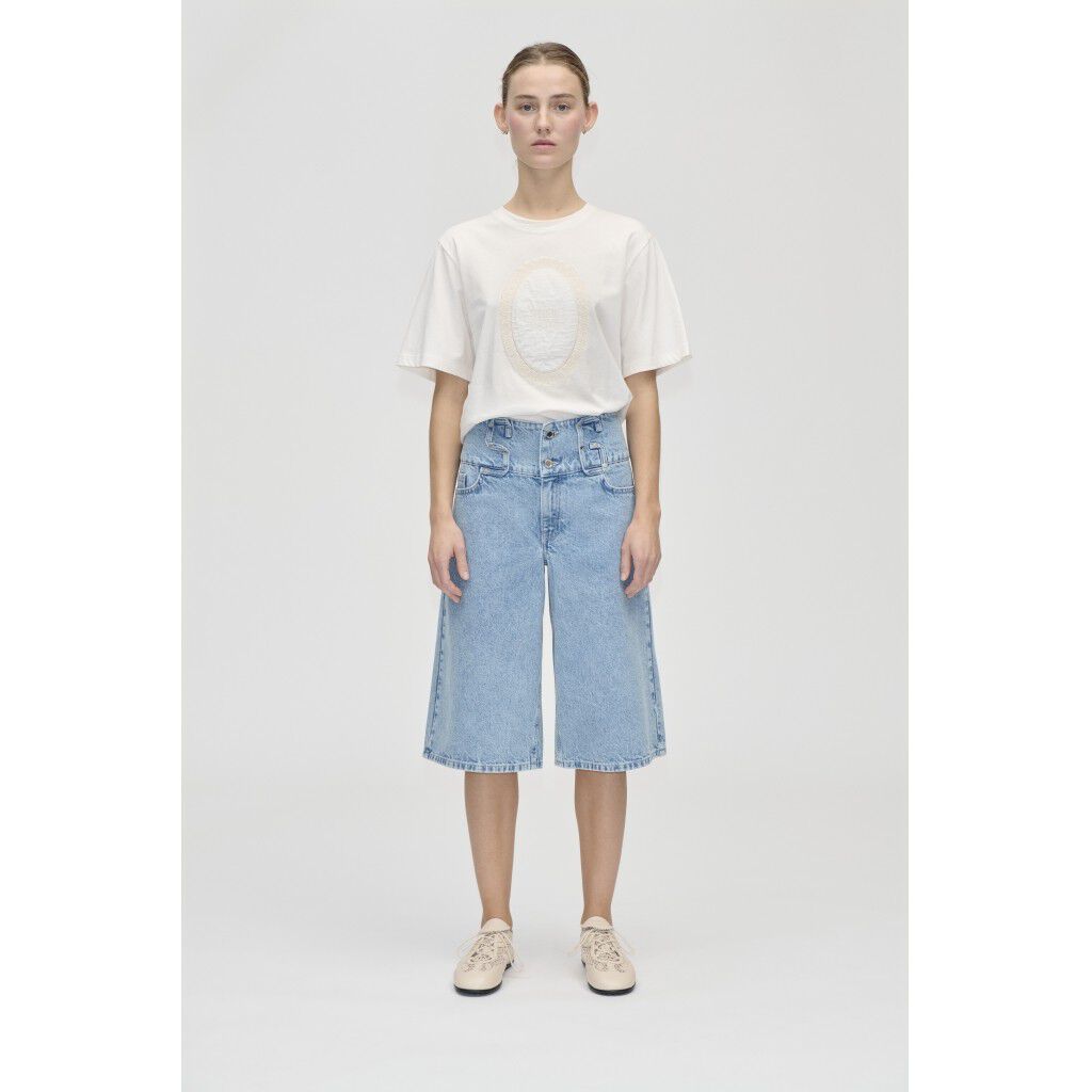 2514 Light Wash Denim, Logoed Loop Jorts