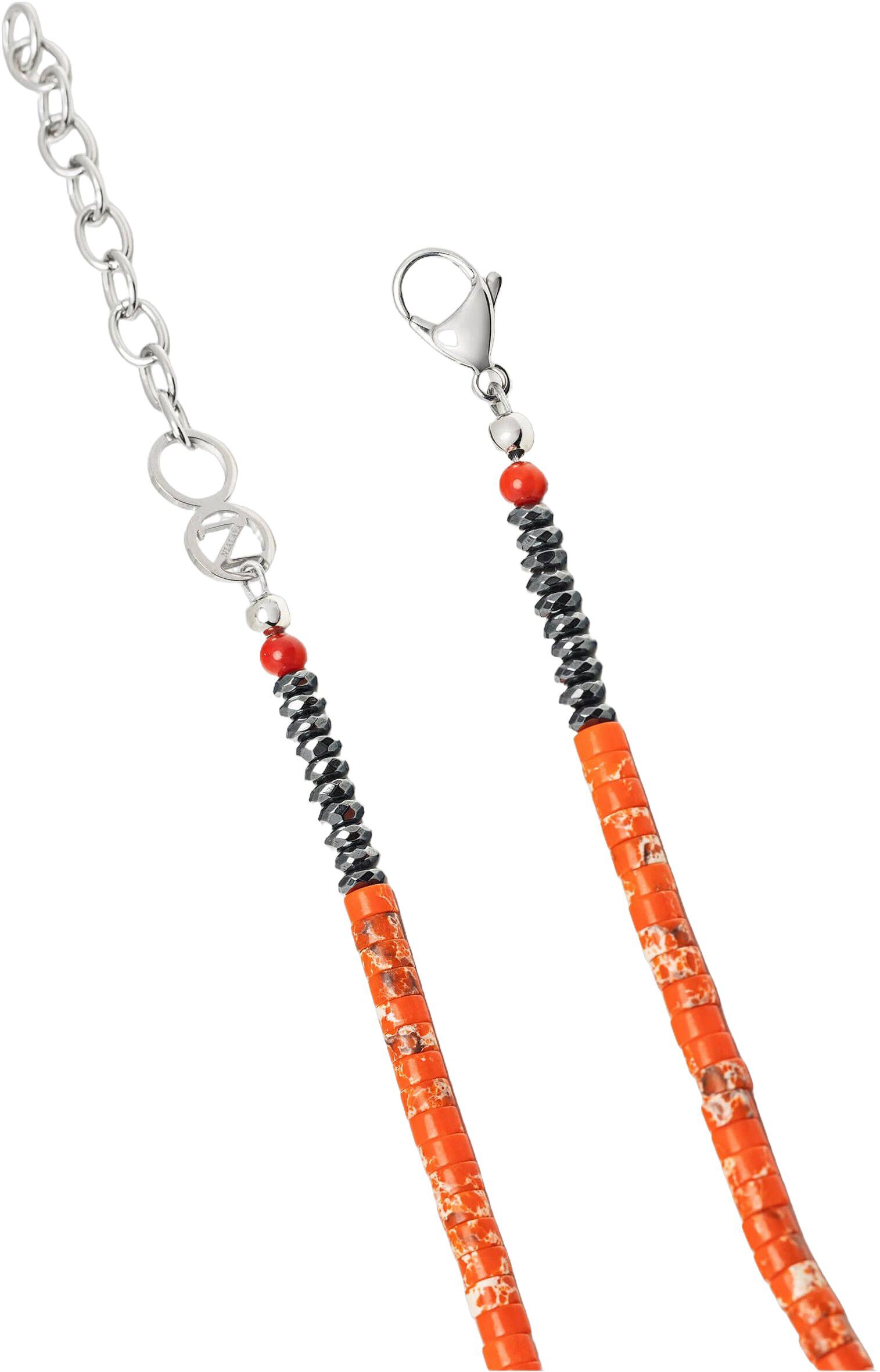 Orange Jasper Heishi Necklace