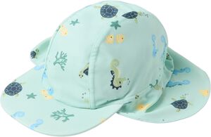 Sun cap with UV-protective fabric.