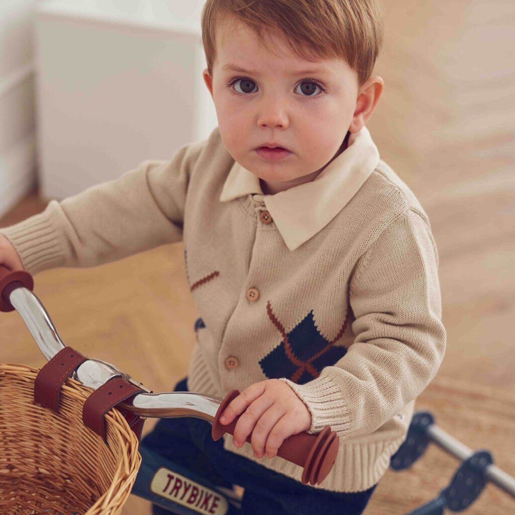 Gammel engelsk strikket cardigan Baby