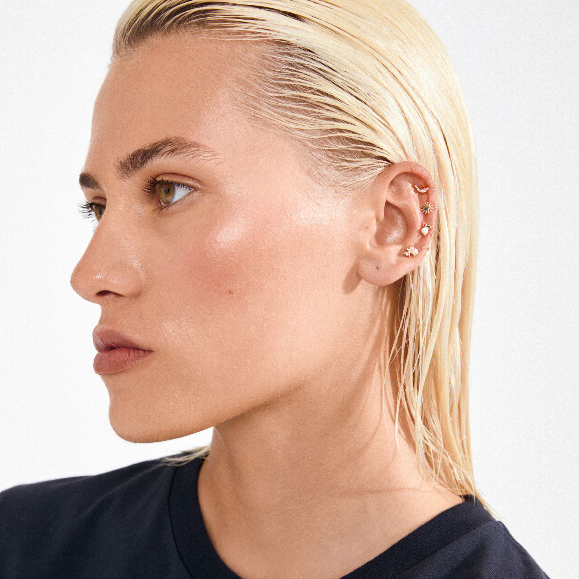 EVON ear cuff 4-in-1 set, gold-plated