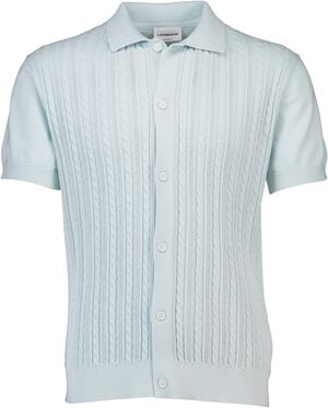 Knitted S/S cable cardigan