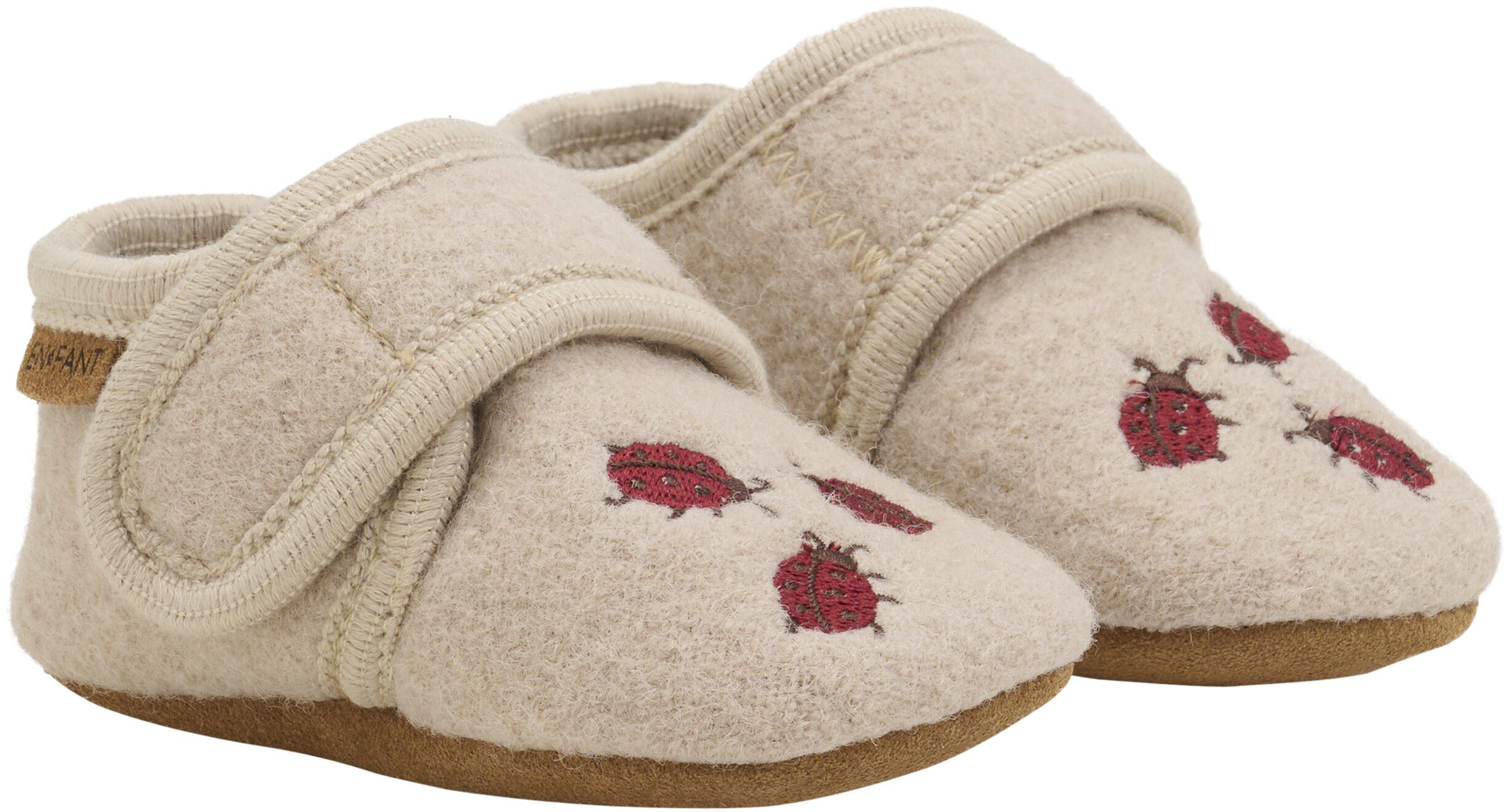 Wool Slippers w. Embroidery