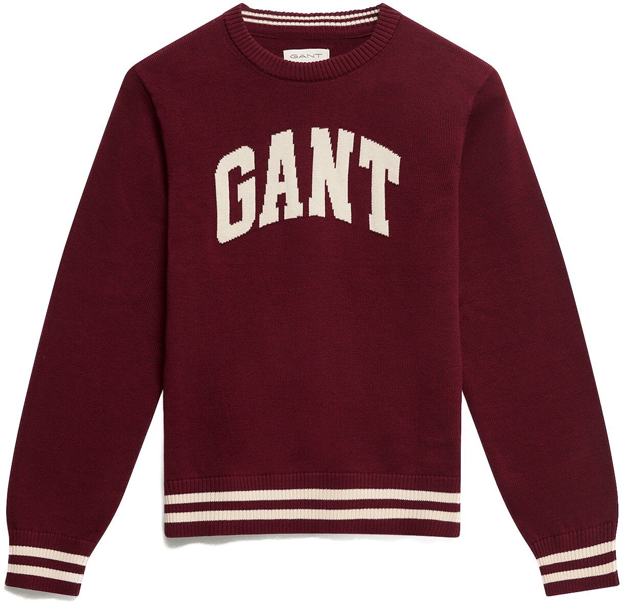 Intarsia Crew Neck Sweater