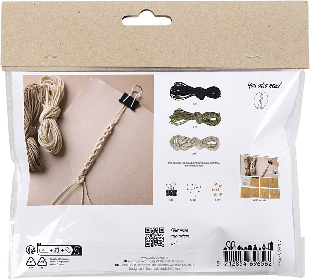 Mini DIY Kit Macram&eacute;, Armb&aring;nd